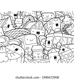 
elements iconic munich doodle in german