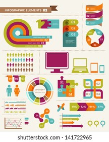 Elements and icons of infographics