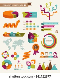 Elements and icons of infographics