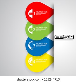 Elements and Icons Modern Vector Design - eps10 Background