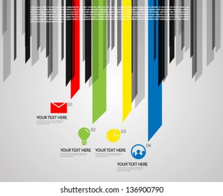Elements and Icons Modern Vector Design - eps10 Background