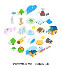 Elements icons set. Cartoon set of 25 elements vector icons for web isolated on white background