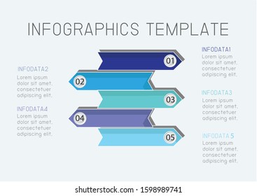 Elements Info graphic template in four steps. Creative idea design. Flat vector illustration for brochure, web page or presentation.