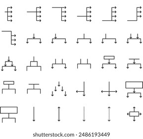 elements infographic icon ,arrow, square, diagram, line