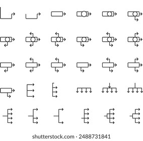elements infographic icon ,arrow, square, diagram, line