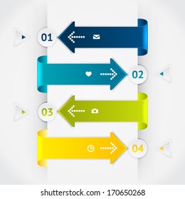 Elements of infographic. Modern vector design template. Arrows elements. Banner elements.