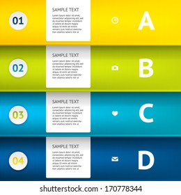Elements of infographic. Modern vector design template. Arrows elements. Banner elements. Banners with shadows.