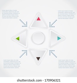 Elements of infographic. Modern vector design template. Arrows elements. Banner elements. 