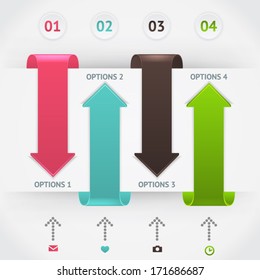 Elements of infographic. Modern vector design template. Arrows elements. Banner elements.