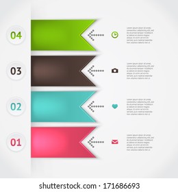 Elements of infographic. Modern vector design template. Arrows elements. Banner elements.
