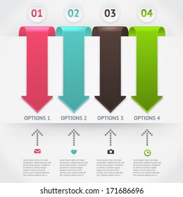 Elements of infographic. Modern vector design template. Arrows elements. Banner elements.