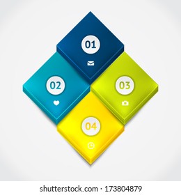 Elements of infographic. Modern vector design template. Arrows elements. Banner elements. Banners with shadows.