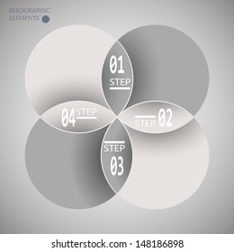 Elements of infographic spiral. vector