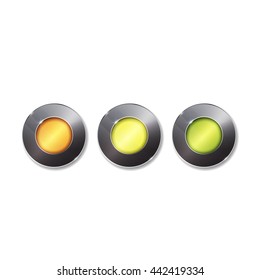 elements for infographic. Template for diagram, graph, presentation. Business concept with 3 options, parts, steps or processes. One two three - progress steps vector button