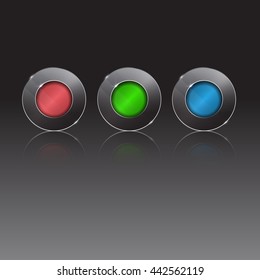 elements for infographic. Template for diagram, graph, presentation. Business concept with 3 options, parts, steps or processes. web buttons