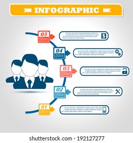 elements of infographics for business and statistics. vector