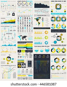 Infografiken mit Schaltflächen und Menüs. 

Vektor EPS10 Datei. Verwendete Transparenz.