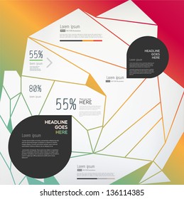 elements of infographics with geometric structure/Vector illustration/eps10