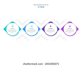 Elements for infographics. presentation and chart. steps or processes. options number workflow template design