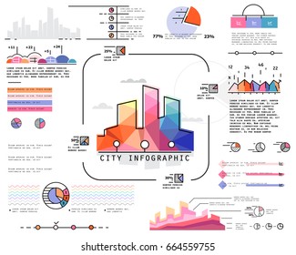Elements for infographics. Presentation templates. Use in presentation, flyer and leaflet, corporate report