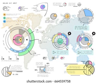 Elements for infographics. Presentation templates. Use in presentation, flyer and leaflet, corporate report