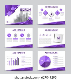 Elements of infographics for presentations temeplates, purple Business Brochure flyer template vector illustration, corporate report, marketing, advertising, annual report, cover design, banner, web