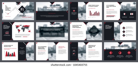 Elements of infographics for presentations templates. Annual report, leaflet, book cover design. Brochure layout, flyer template design. Corporate report, advertising template in vector Illustration. 