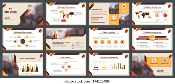 Elements of infographics for presentations templates. Annual report, leaflet, book cover design. Brochure layout, flyer template design. Corporate report, advertising template in vector Illustration. 