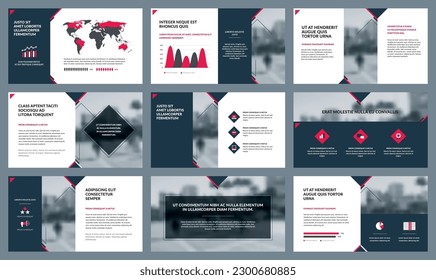 Elements of infographics for presentations templates. Annual report, leaflet, book cover design. Brochure layout, flyer template design. Corporate report, advertising template in vector Illustration. 