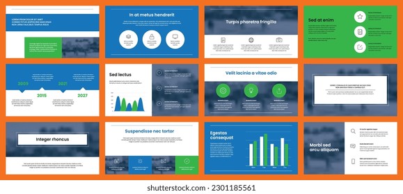 Elements of infographics for presentations templates. Annual report, leaflet, book cover design. Brochure layout, flyer template design. Corporate report, advertising template in vector Illustration. 