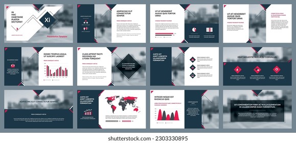 Elements of infographics for presentations templates. Annual report, leaflet, book cover design. Brochure layout, flyer template design. Corporate report, advertising template in vector Illustration. 