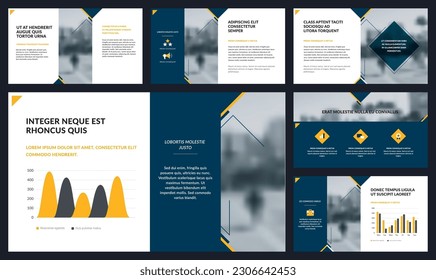 Elements of infographics for presentations templates. Annual report, leaflet, book cover design. Brochure layout, flyer template design. Corporate report, advertising template in vector Illustration. 