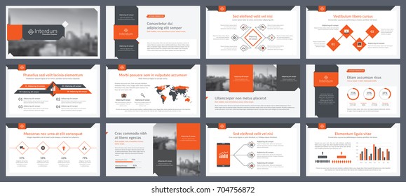 Elements of infographics for presentations templates. Annual report, leaflet, book cover design. Brochure layout, flyer template design. Corporate report, advertising template in vector Illustration. 