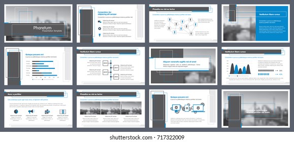 Elements Infographics Presentations Templates Annual Report Stock ...