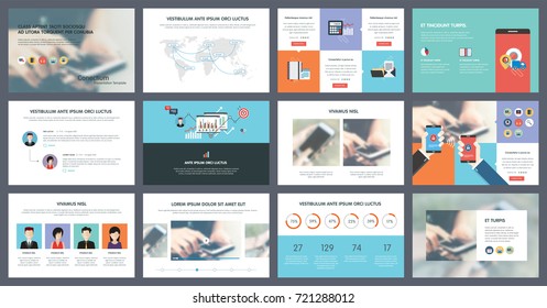 Elements of infographics for presentations templates. Annual report, leaflet, book cover design. Brochure layout, flyer template design. Corporate report, advertising template in vector Illustration. 