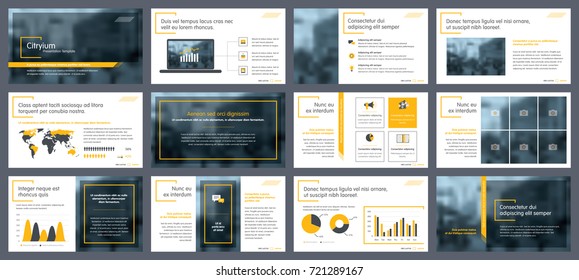 Elements of infographics for presentations templates. Annual report, leaflet, book cover design. Brochure layout, flyer template design. Corporate report, advertising template in vector Illustration. 