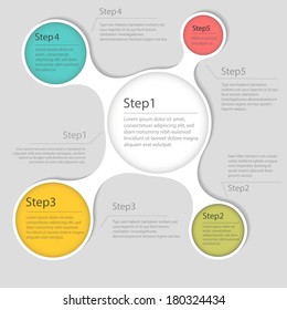 Elements of infographics. Step by step design