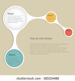 Elements of infographics. Step by step design