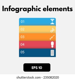 elements for infographics. Template for diagram, graph, presentation and chart. Abstract background.