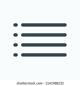 Elements list with dots vector icon