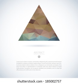 elements logo abstract abstraction vector modern scene with polygon object elements logo abstract straight water colourful conceptual scene multicolored numeric glassware wash space clouds fashionable