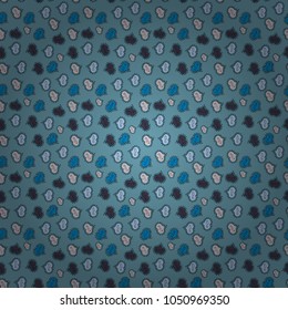 Elements on blue, gray and neutral colors. Typography lettering poster. Pattern for wrapping, cover. Vector illustration. Seamless Hearts pattern. Valentines Day.