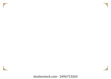 Elementos de marcos orientales. Oro sobre motivos de estilo chino blanco. Impresión de diseño para tarjetas de felicitación, invitaciones de boda, menú de restaurante, certificados reales. Conjunto 115