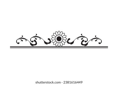 Elements of ornate vintage frames. Black on white classic calligraphy swirls, floral motifs. Design print for greeting cards, wedding invitations, restaurant menu, royal certificates. Set 2