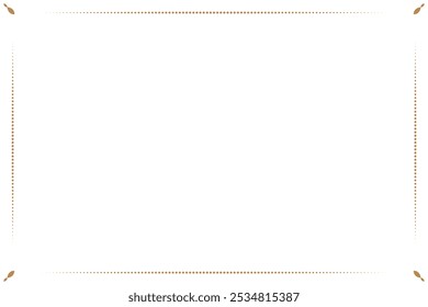 Elements of ornate vintage frames. Border gold on white minimal swirls. Design print for greeting cards, wedding invitations, restaurant menu, royal certificates. Set 317
