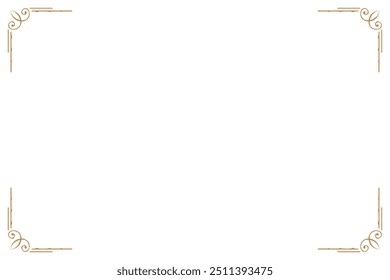 Elementos de marcos vintage adornados. Oro sobre blanco clásico de caligrafía remolinos, motivos florales. Impresión de diseño para tarjetas de felicitación, invitaciones de boda, menú de restaurante, certificados reales. Conjunto 21