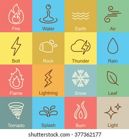 elements outline design, vector infographic elements