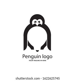 Elements of the penguin logo and lights as symbols of ideas and technology