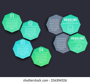 elements for presentations, infographics, business design, vector illustration, eps10