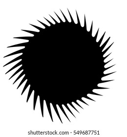Element(s) with rotating distortion, spiral effect. Abstract geometric elements.